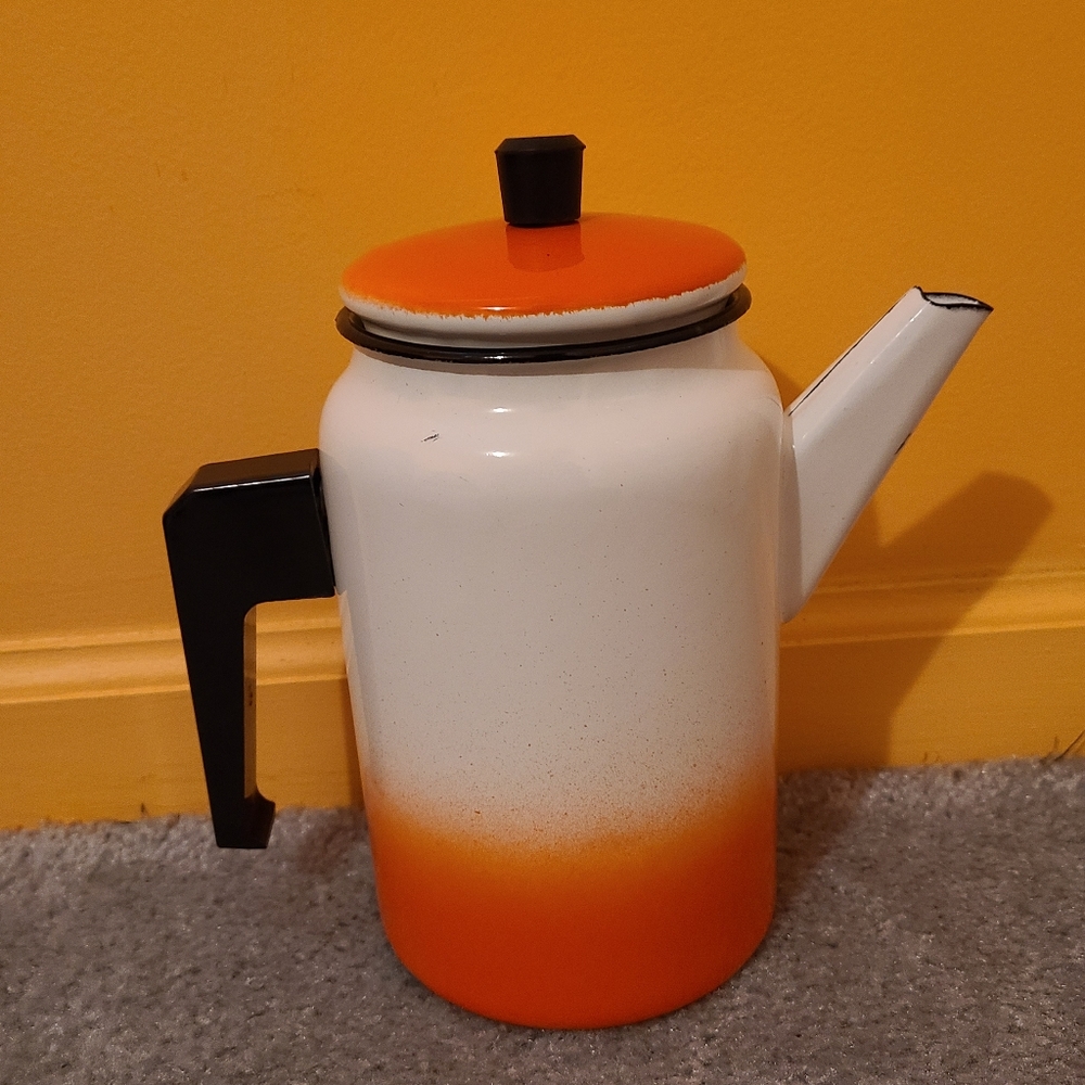 Enamel tea pot Vintage - Picture 10 of 10